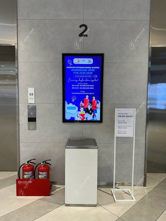 Quảng cáo trên màn hình led tại Lotte Mall cho Trường quốc tế Horizon
