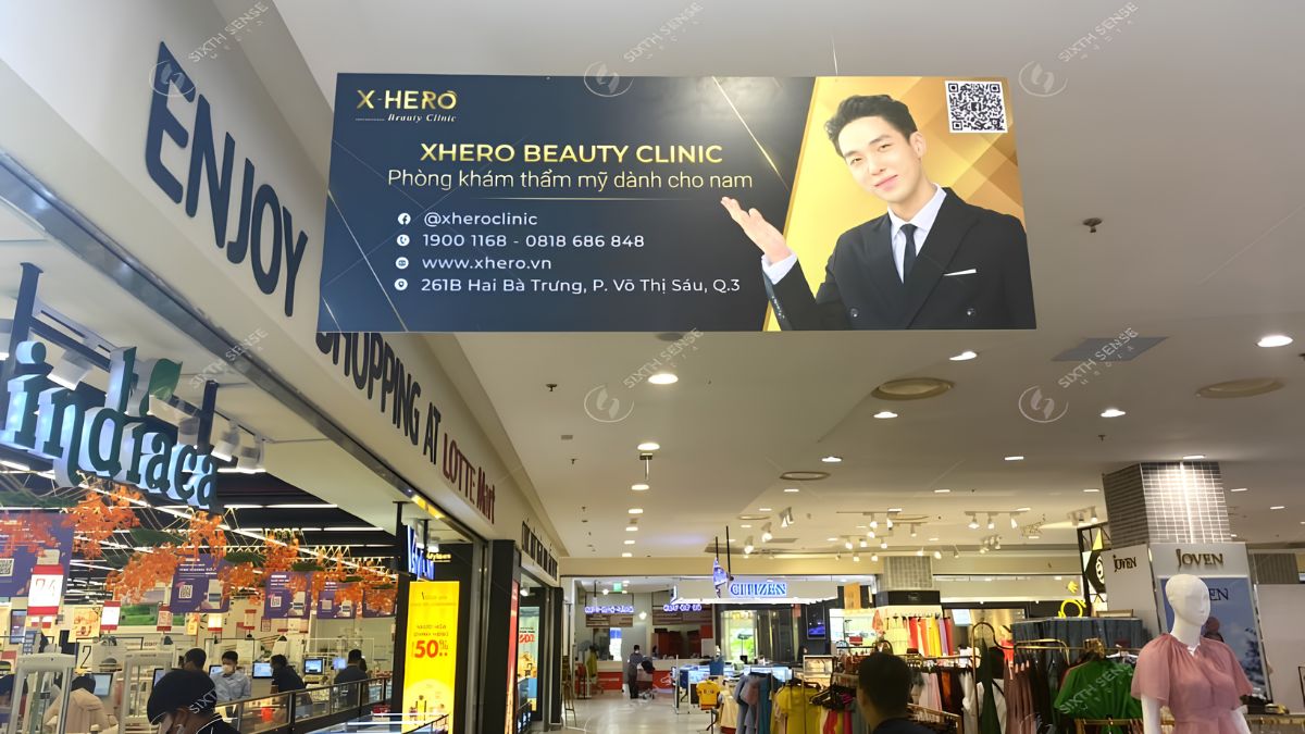 Chiến dịch TMV Xuân Hùng tại Lotte Mart Nam Sài Gòn giúp tăng tần suất xuất hiện và củng cố nhận diện thương hiệu. (Nguồn: Dự án SSM)